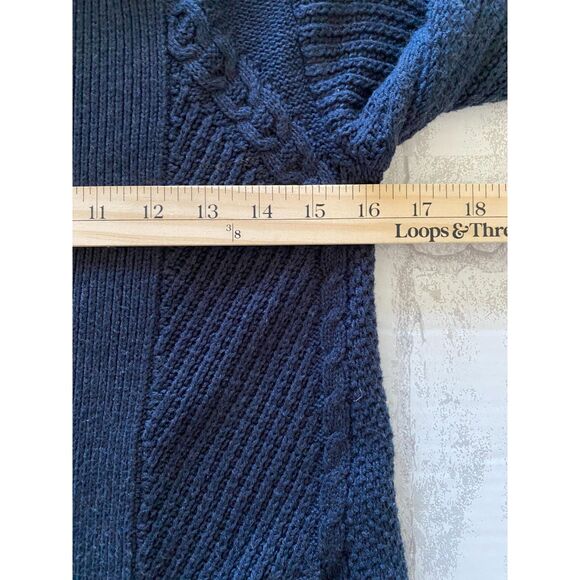 CAbi Countryside Cable Knit Sweater Cardigan Cozy Stylish Fall Layer Pockets XS - Picture 5 of 12